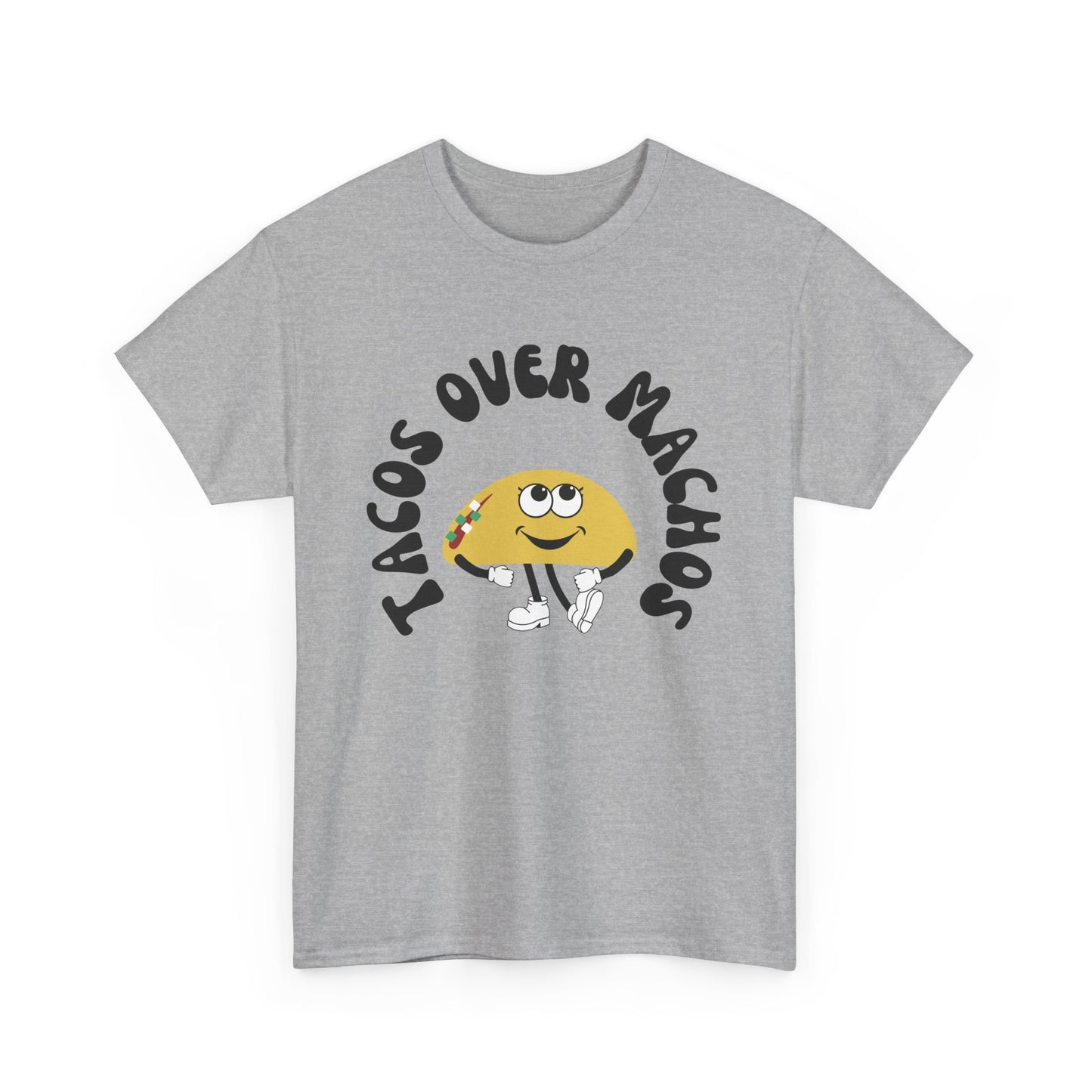 Tacos over Machos ANTI Valentines Unisex Heavy Cotton Tee