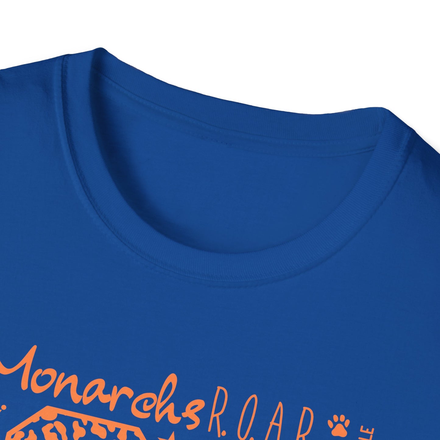 Go  Monarchs Orange Leopard Print Unisex Softstyle T-Shirt