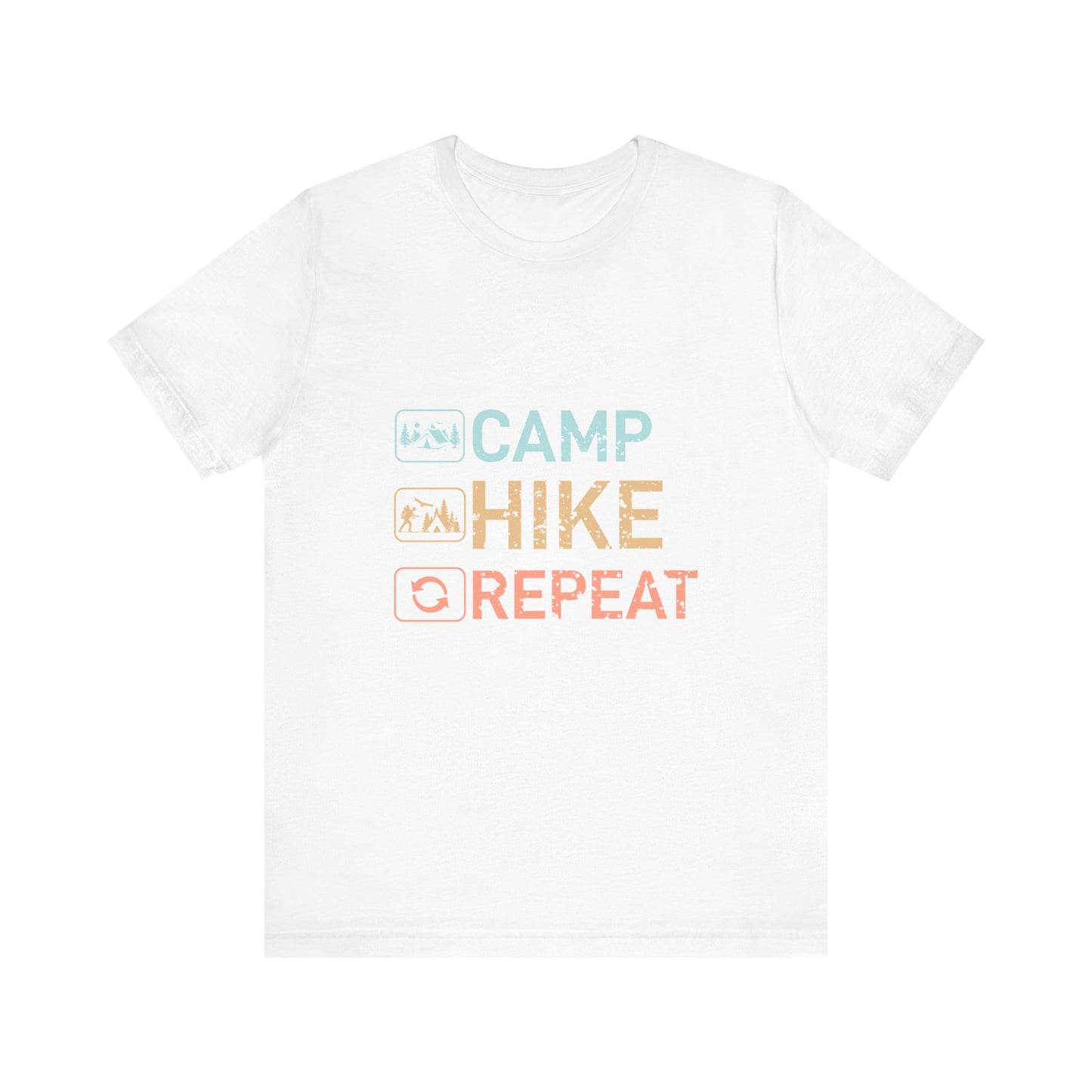 Camp Hike Repeat Unisex Jersey Short Sleeve Tee