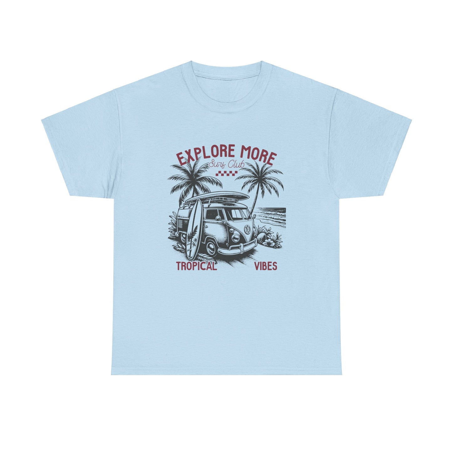 Explore More Surf Club Vintage Summer/Surf Unisex Heavy Cotton Tee