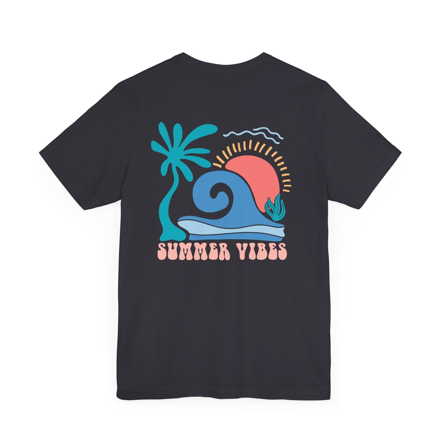 Summer Vibes Beach More Worry Less Unisex Jersey Short Sleeve Tee