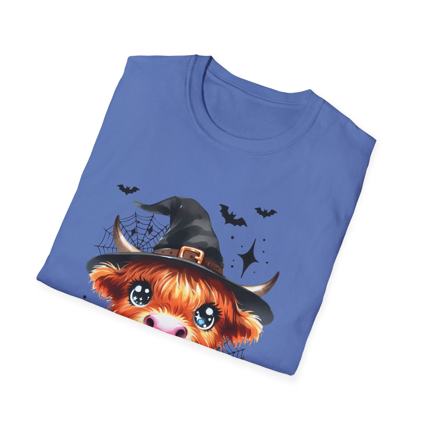 Spooky Heifer Halloween Cow Unisex Softstyle T-Shirt for Halloween