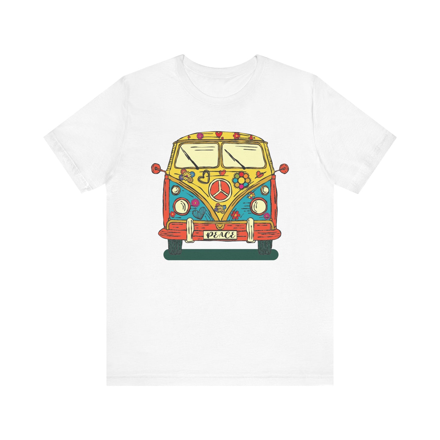 Hippy Van Front Unisex Jersey Short Sleeve Tee