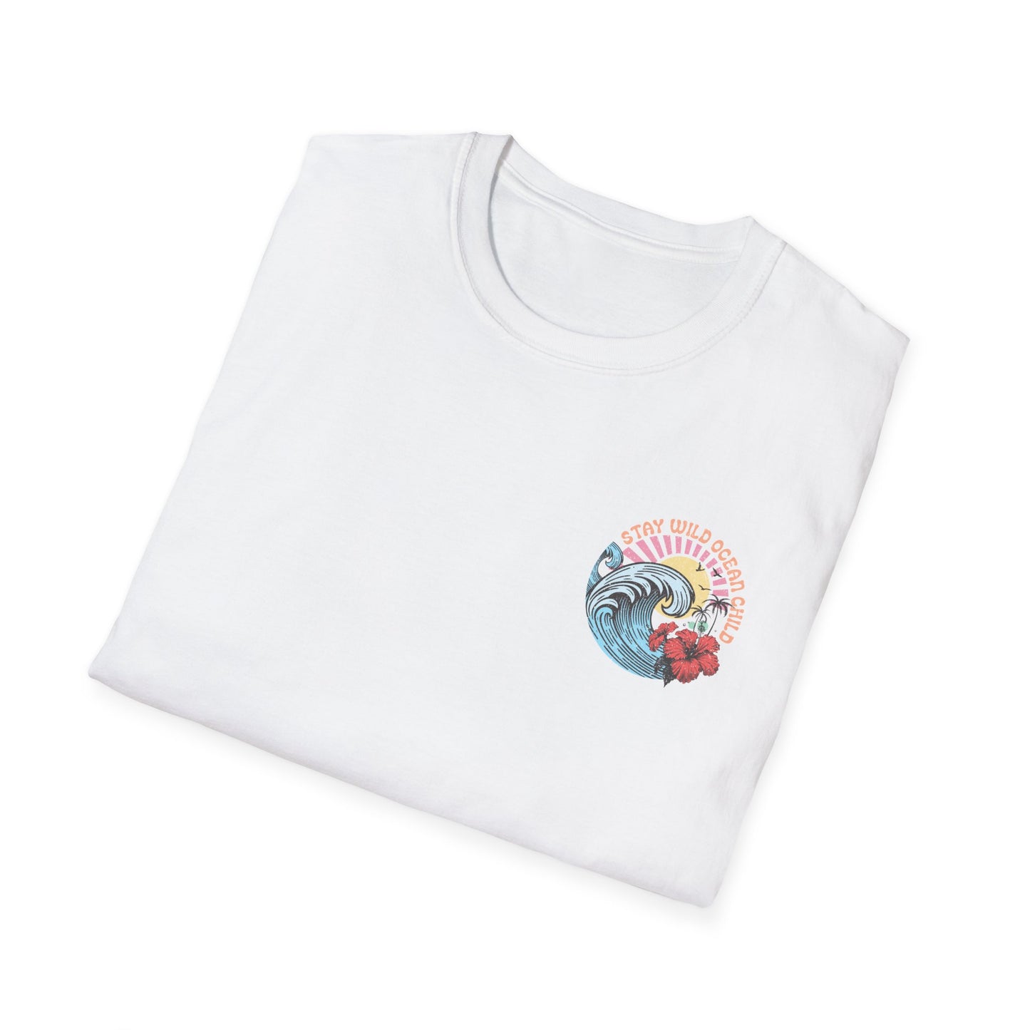 Salty but Sweet Flamingo Stay  Unisex Softstyle T-Shirt