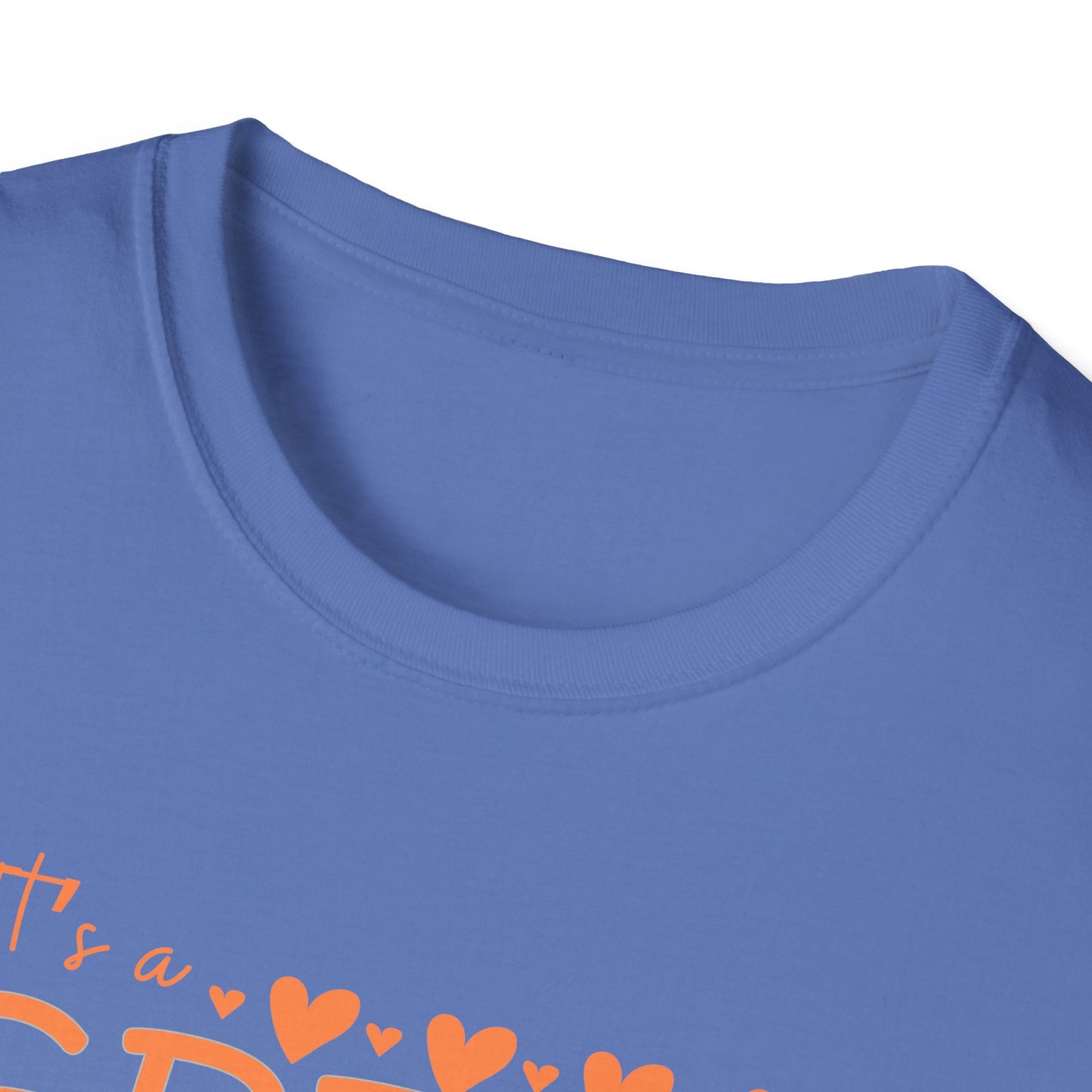 It's a Great Day to Be a Monarch! Orange Lettering  Unisex Softstyle T-Shirt