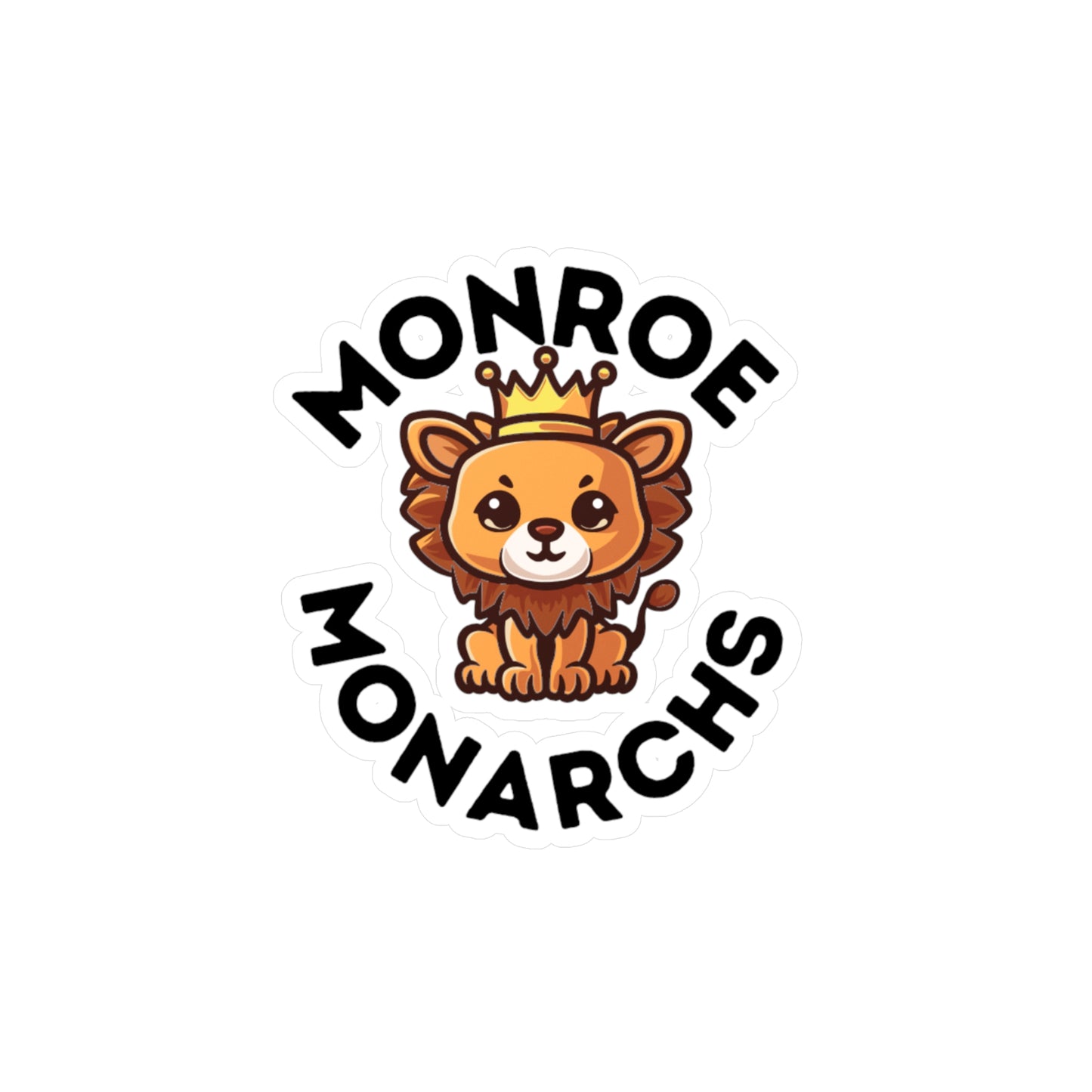 Monroe Monarch with Baby Lion Kiss-Cut Vinyl Decals