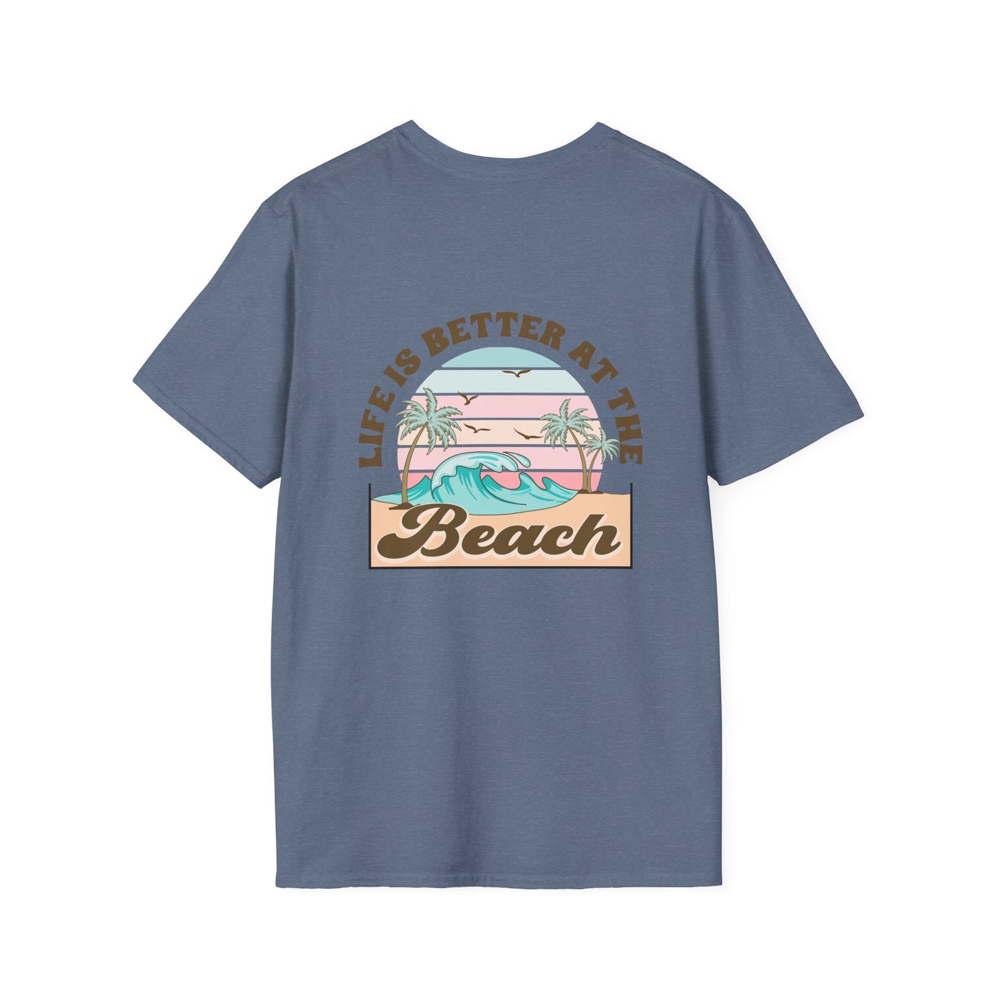 Salty Hair Sandy Toes, Life is Better at the Beach Unisex Softstyle T-Shirt