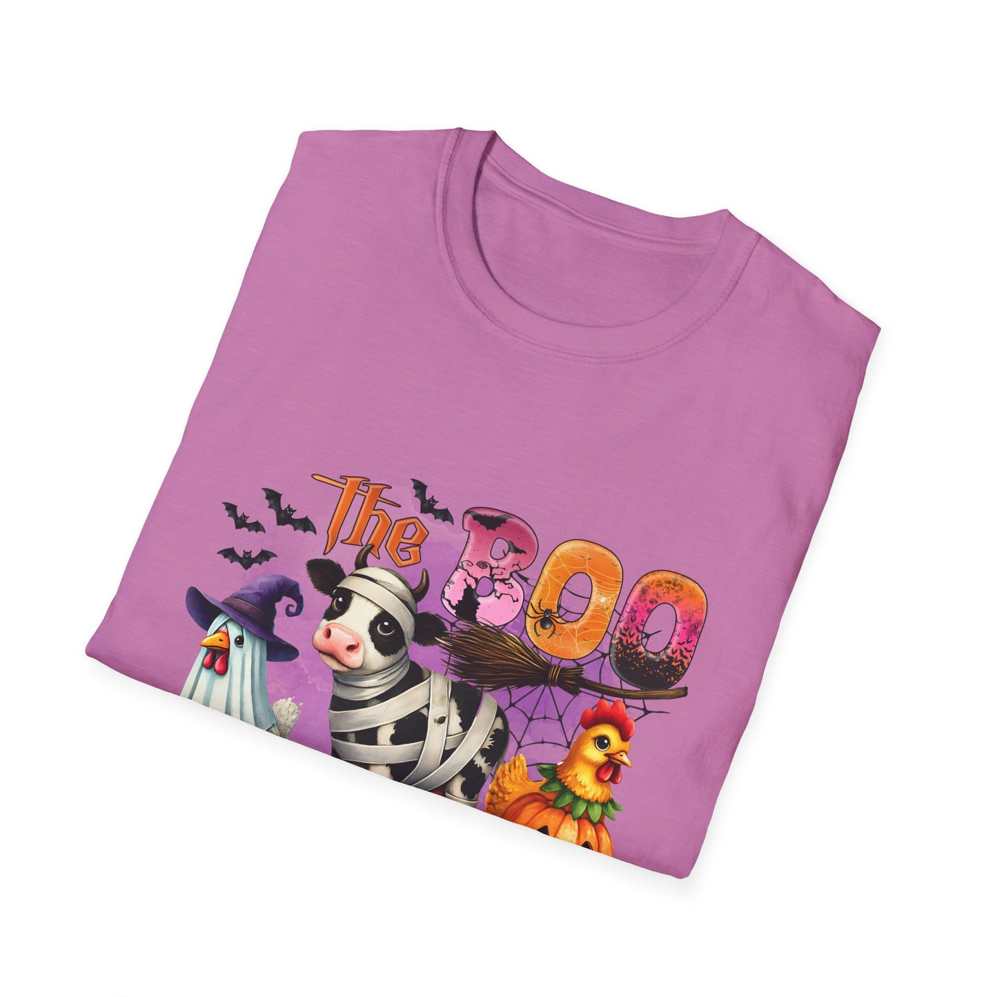 The Halloween Boo Crew  Farm Unisex Softstyle T-Shirt