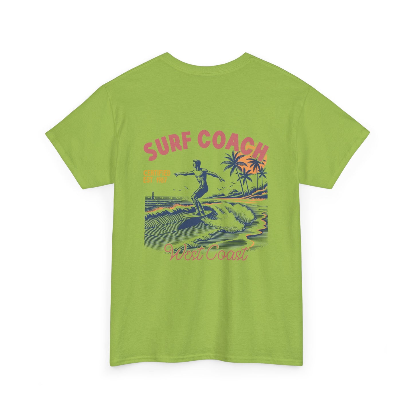 Big Waves Surf Coach Unisex Heavy Cotton Tee