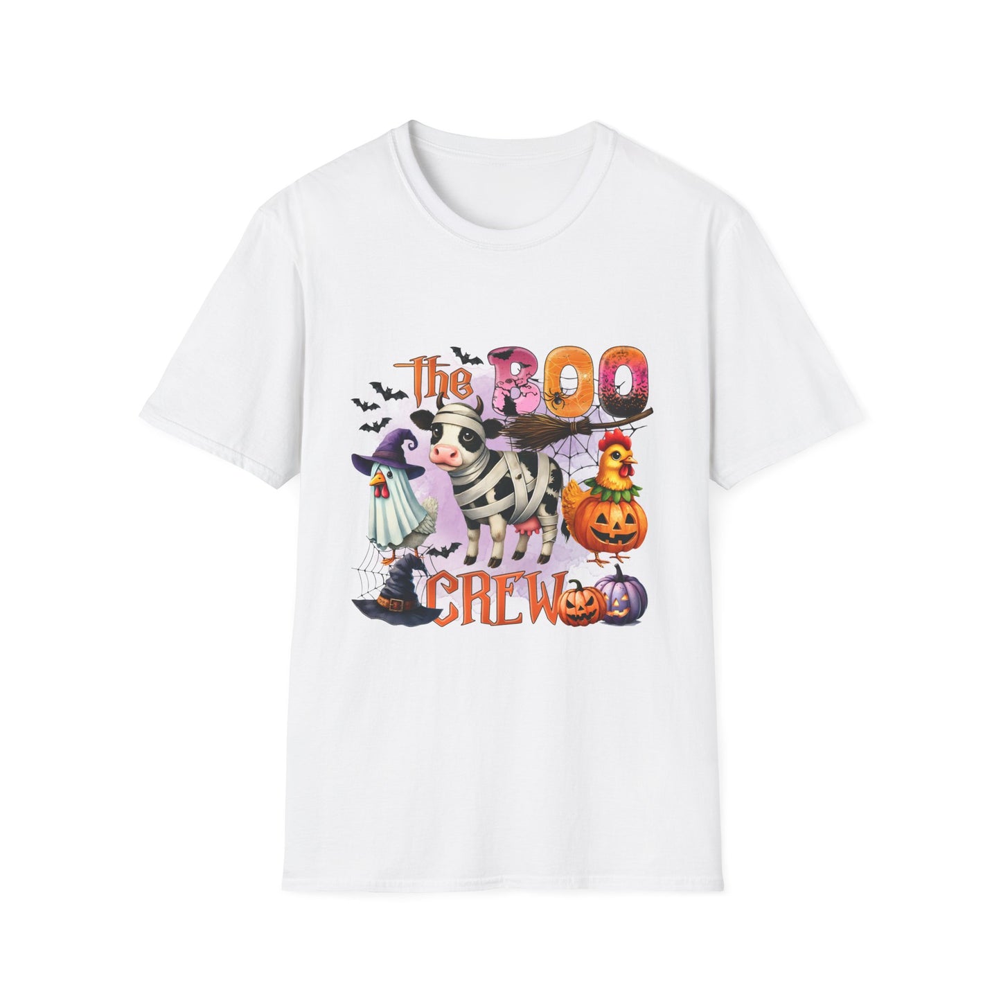 The Halloween Boo Crew  Farm Unisex Softstyle T-Shirt