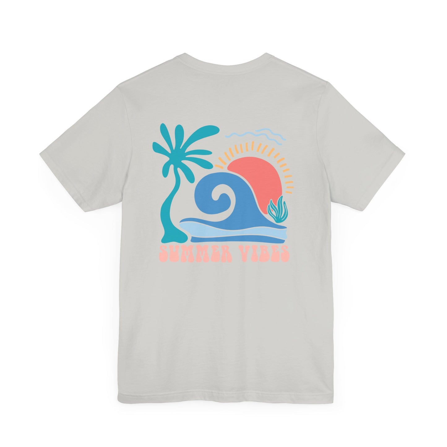 Summer Vibes Beach More Worry Less Unisex Jersey Short Sleeve Tee