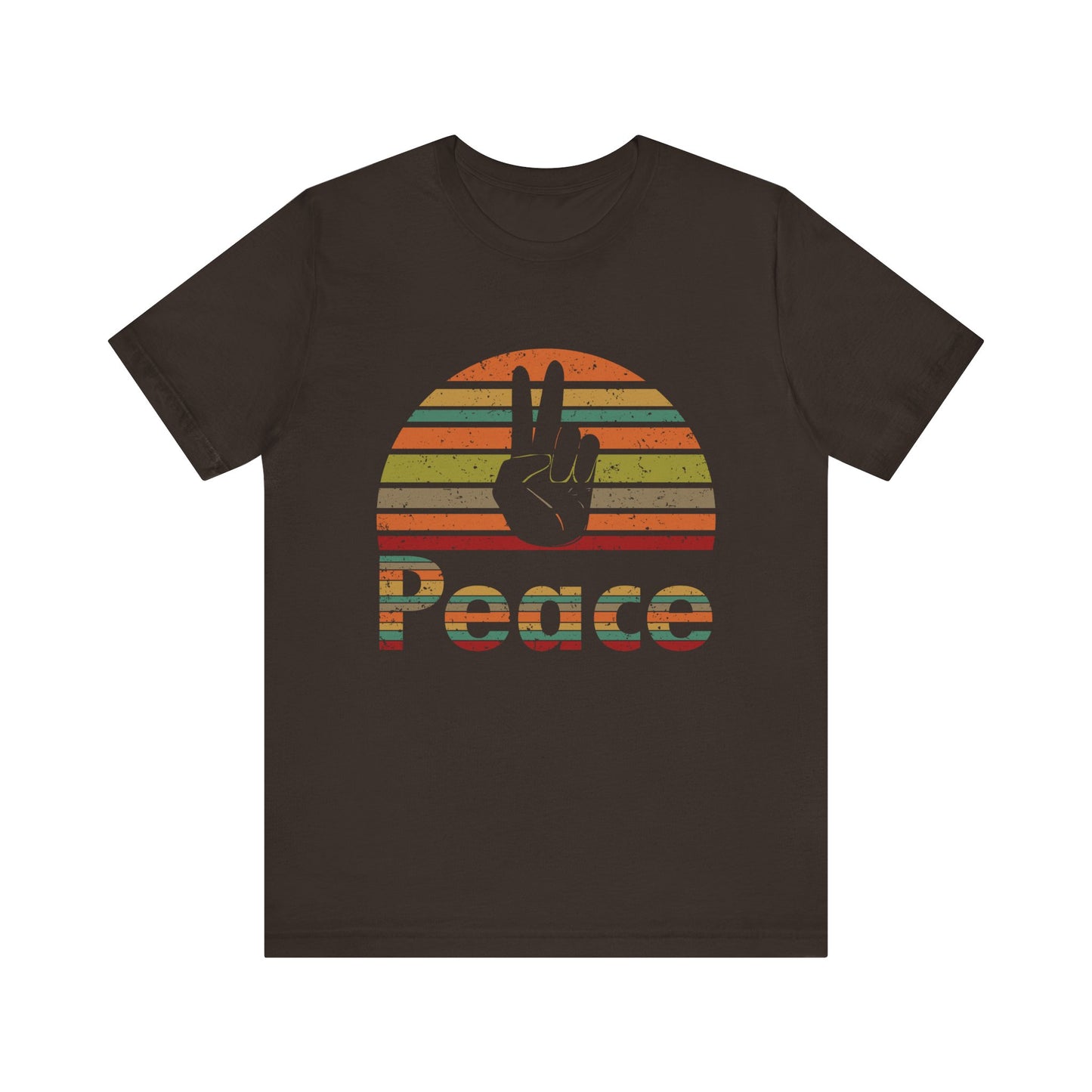 Retro Peace Unisex Jersey Short Sleeve Tee