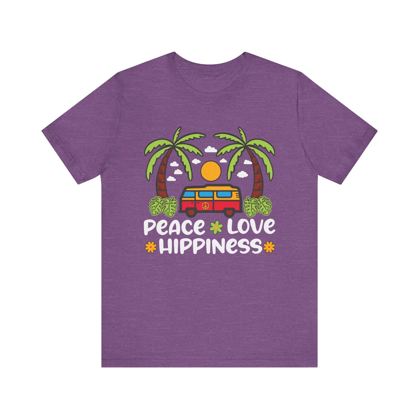 Peace Love Hippiness Unisex Jersey Short Sleeve Tee