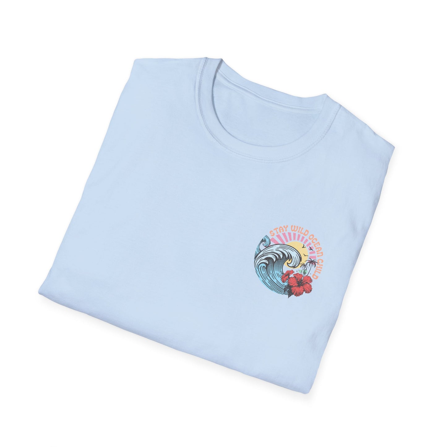 Salty but Sweet Flamingo Stay  Unisex Softstyle T-Shirt