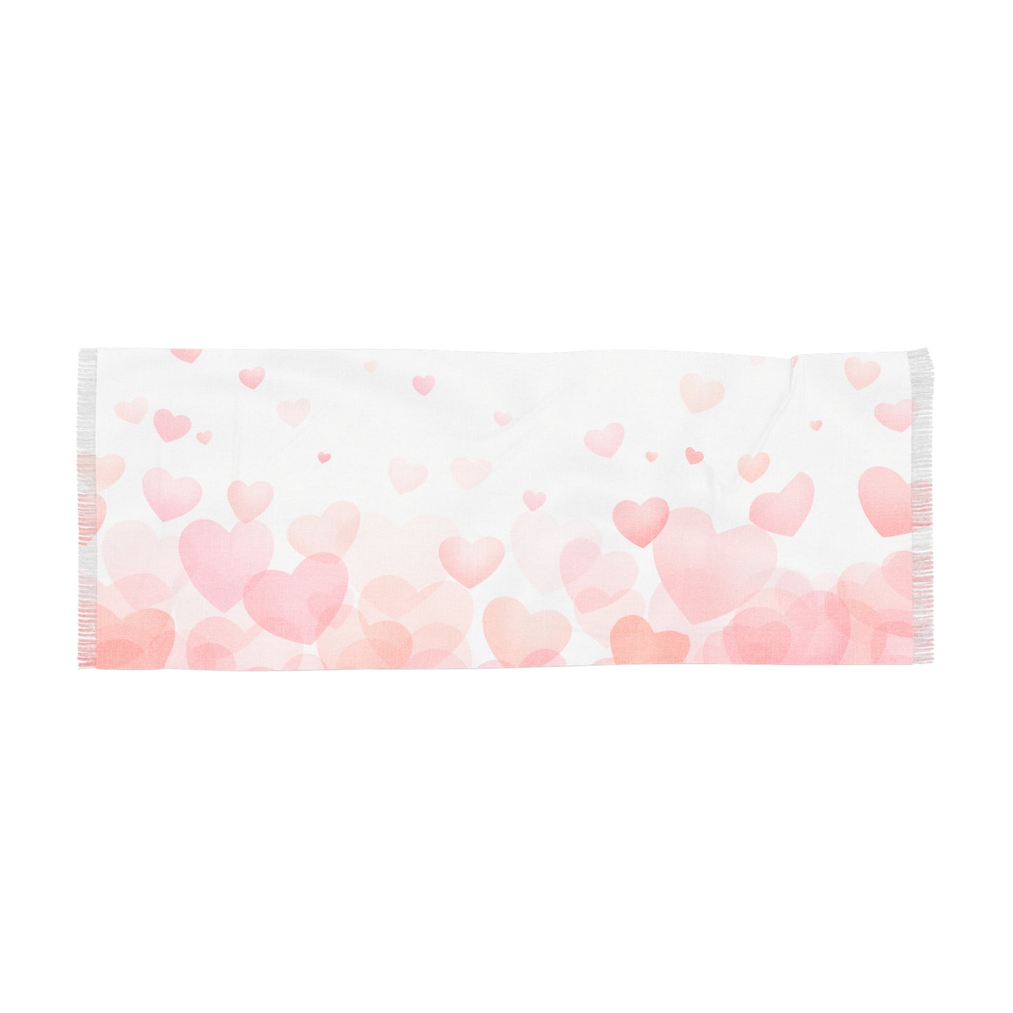 Heart Valentines Light Pink Scarf