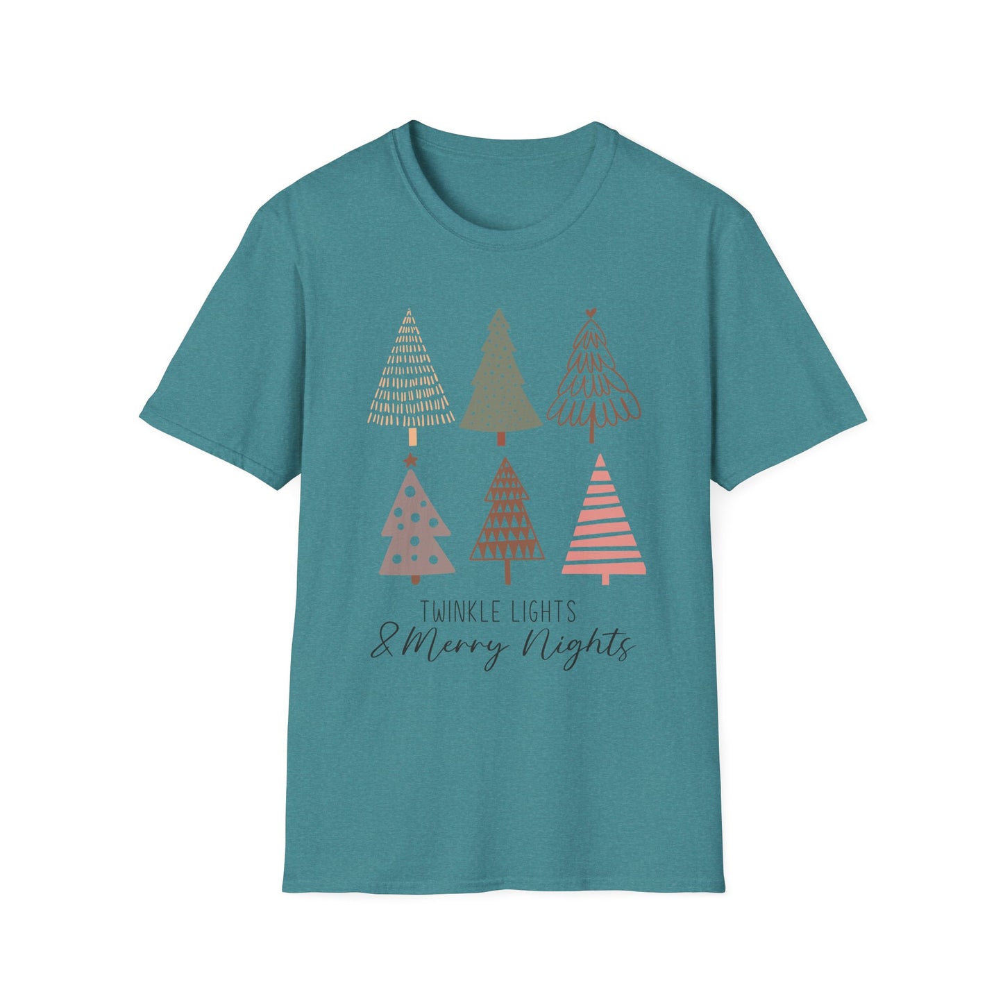 Twinkle Lights & Merry Nights Unisex Christmas T-Shirt