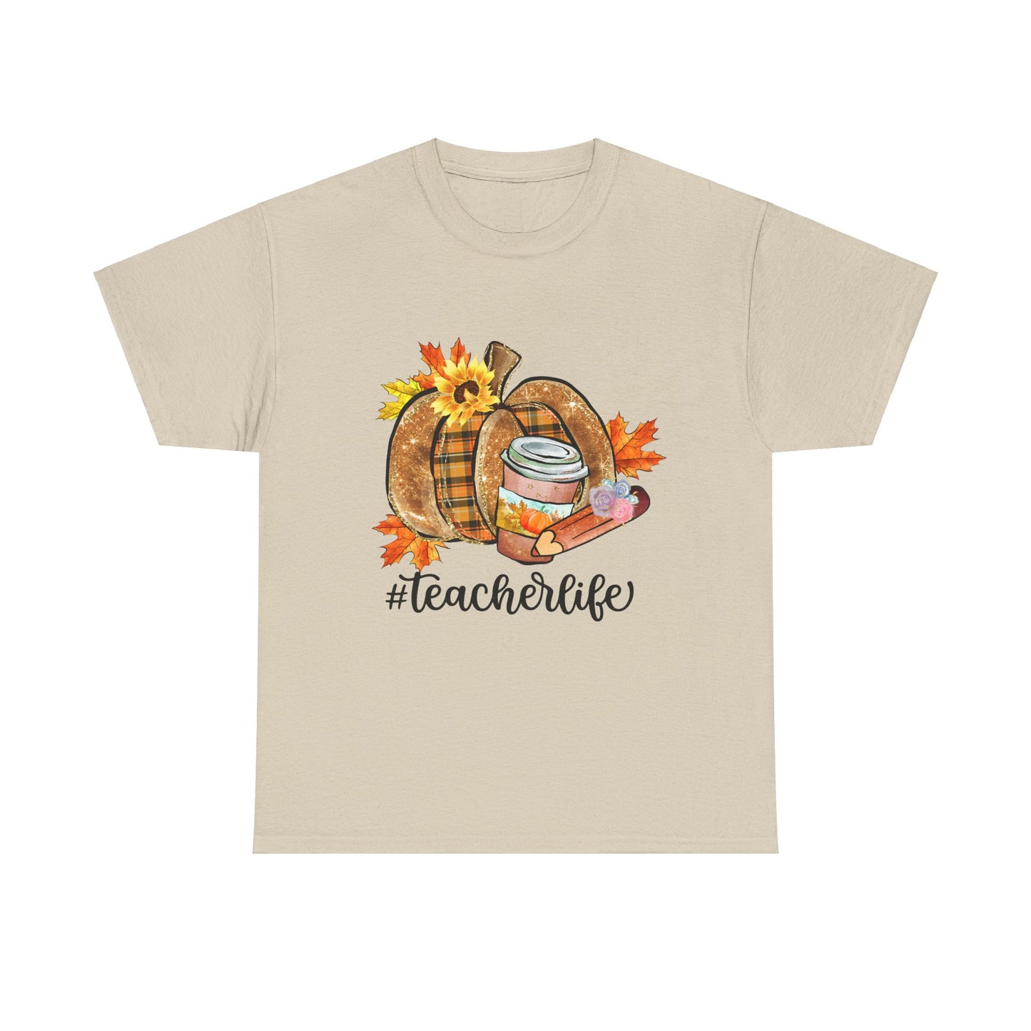 Fall Teacher Life Unisex Heavy Cotton Tee