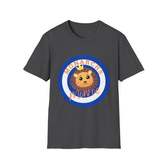 Monarch Lion Unisex Softstyle T-Shirt - Fun & Playful Design