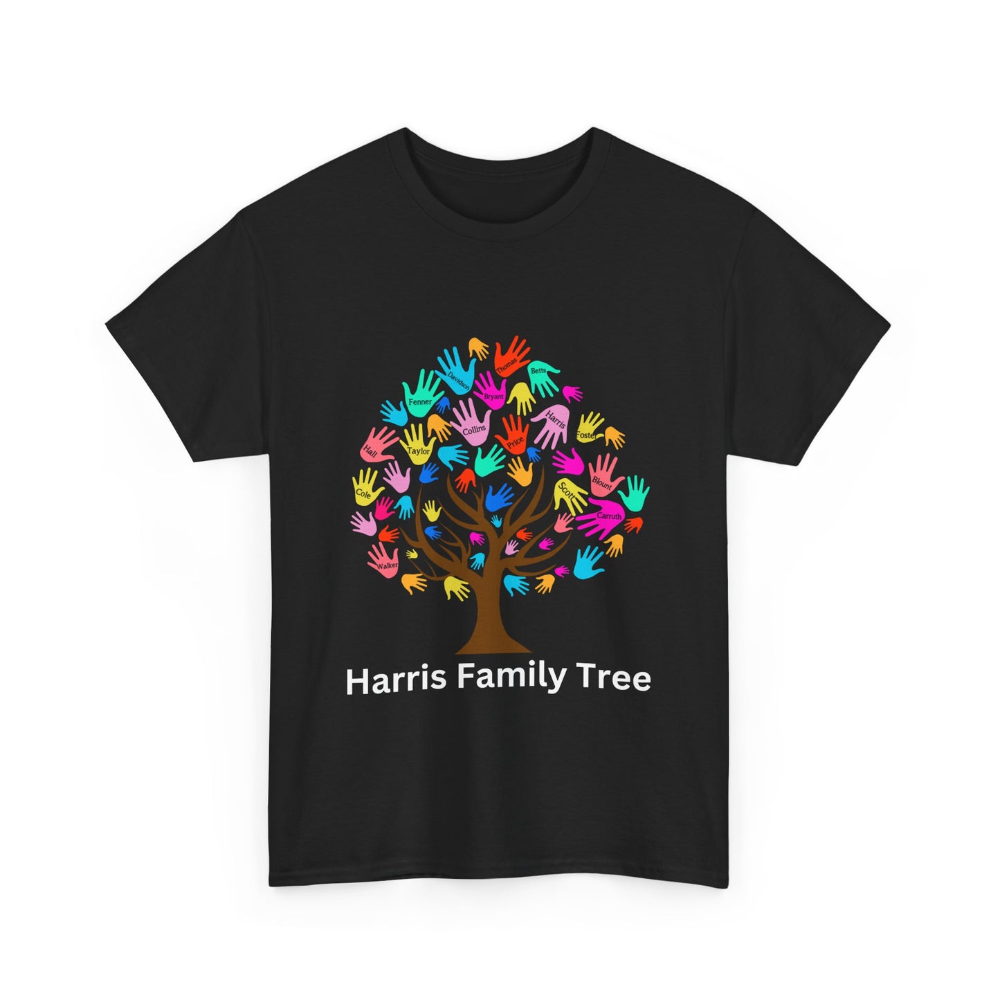 Harris Family Tree Set 2 Unisex Heavy Cotton Tee