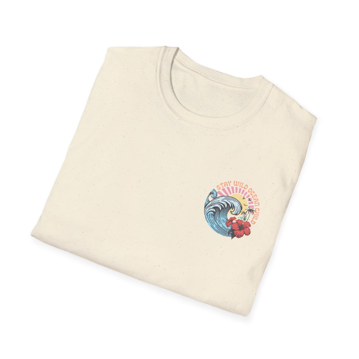 Salty but Sweet Flamingo Stay  Unisex Softstyle T-Shirt