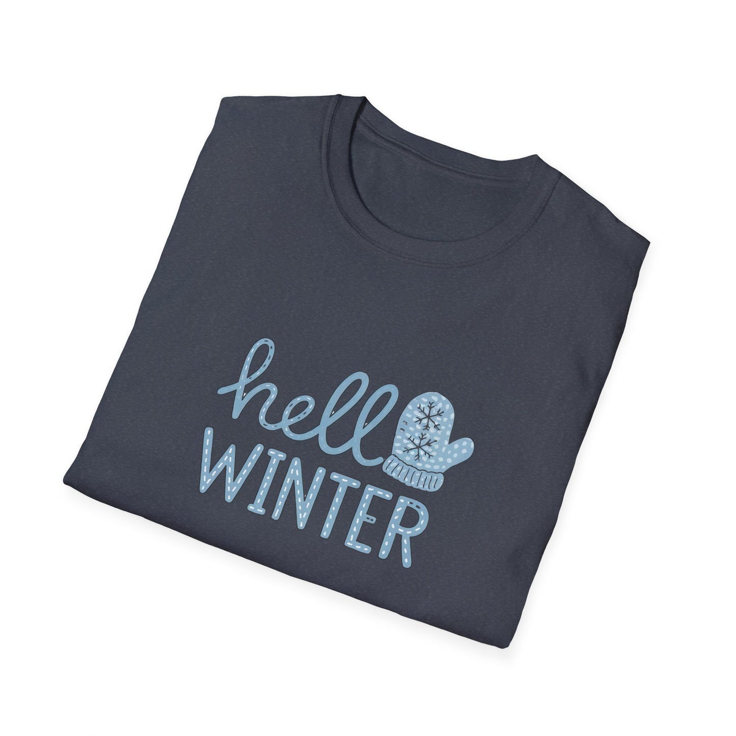 Fun Winter-Themed Unisex T-Shirt - "Hello Winter" Graphic Tee
