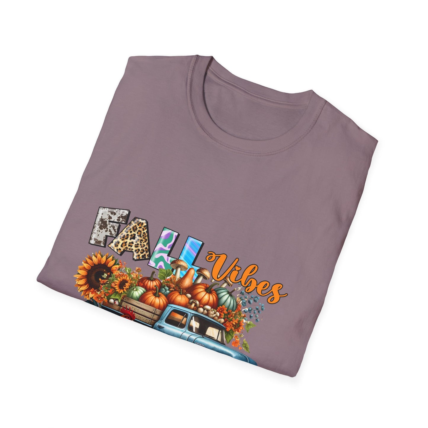 Fall Vibes Farm Unisex Softstyle T-Shirt - Perfect for Autumn Celebrations