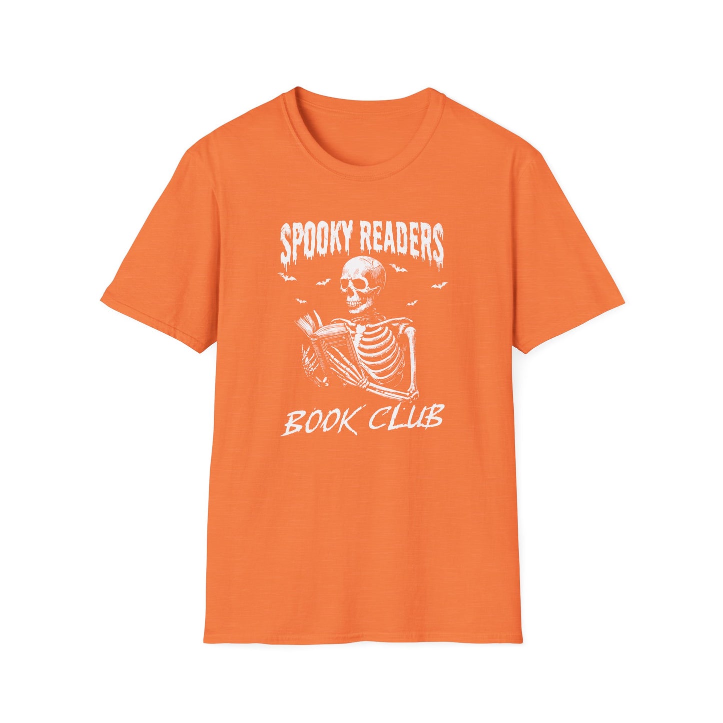 Spooky Readers Book Club Unisex Softstyle T-Shirt | Halloween Literature/School/Teacher Tee